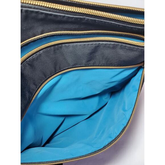 Travelon Anti-theft Signature Crossbody Nylon Black Bag Purse With 4 Compartment - Picture 11 of 16